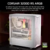 3200D_RS_ARGB_White_Artboard02_AA CORSAIR 3200D RS ARGB White Mid-Tower ATX PC Case - CC-9011345-WW