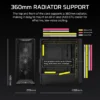 CORSAIR 3200D RS Black Mid-Tower ATX PC Case, Tempered Glass, Reverse-Connector Support, 3x RS120 Fans - CC-9011334-WW