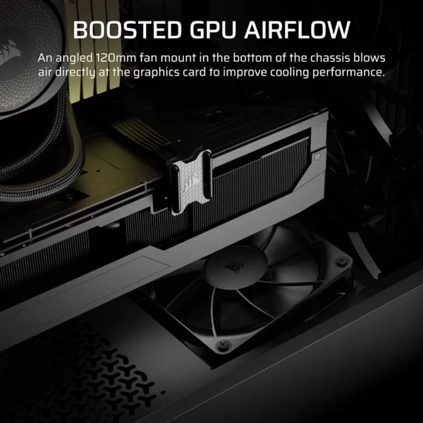 CORSAIR 3200D RS Black Mid-Tower ATX PC Case, Tempered Glass, Reverse-Connector Support, 3x RS120 Fans - CC-9011334-WW