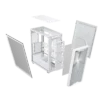 3200D_RS_WHITE_10_EXPLODED CORSAIR 3200D RS White Mid-Tower ATX PC Case, Tempered Glass, Reverse-Connector Support, 3x RS120 Fans - CC-9011335-WW