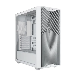 3200D_RS_White_Artboard01_AA CORSAIR 3200D RS White Mid-Tower ATX PC Case, Tempered Glass, Reverse-Connector Support, 3x RS120 Fans - CC-9011335-WW