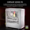 3200D_RS_White_Artboard02_AA CORSAIR 3200D RS White Mid-Tower ATX PC Case, Tempered Glass, Reverse-Connector Support, 3x RS120 Fans - CC-9011335-WW