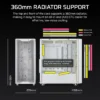 3200D_RS_White_Artboard03_AA CORSAIR 3200D RS White Mid-Tower ATX PC Case, Tempered Glass, Reverse-Connector Support, 3x RS120 Fans - CC-9011335-WW