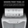 3200D_RS_White_Artboard08_AA CORSAIR 3200D RS White Mid-Tower ATX PC Case, Tempered Glass, Reverse-Connector Support, 3x RS120 Fans - CC-9011335-WW