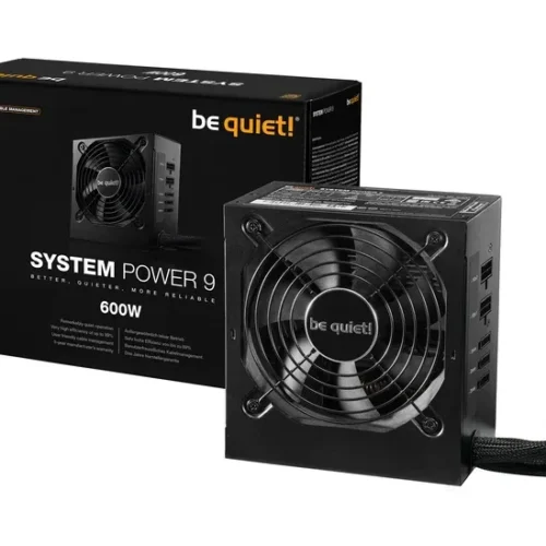 Be Quiet System Power 9 CM 600W 80 PLUS Bronze ATX Semi-Modular Power Supply Unit Dual 12V Rails - BN972