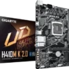 GIGABYTE H410M K 2.0 MATX Motherboard - LGA 1200, Dual DDR4, NVMe M.2, GbE LAN - GA-H410M-K-2.0