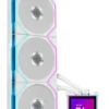 405857_large LIAN LI Hydroshift II LCD-S 360TL - 360mm AIO Liquid CPU Cooler White - G89.GHS2LCDS36TFW.00
