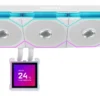 405858_large LIAN LI Hydroshift II LCD-S 360TL - 360mm AIO Liquid CPU Cooler White - G89.GHS2LCDS36TFW.00