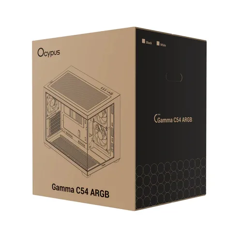 477d6b8978d182905ff0d175bf0a2a9f_500x OCYPUS GAMMA C54 Panoramic MATX Mini-Tower PC Case Tempered Glass 3x ARGB Fans White - GAMMA-C54-WHD300XX-GL