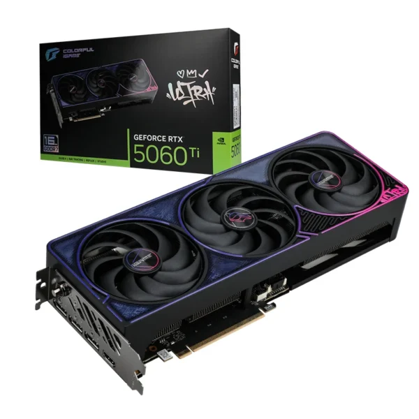 COLORFUL iGame GeForce RTX 5060 Ti Ultra OC 16GB-V GDDR7 128-bit Pop-Art Gaming Graphics Card