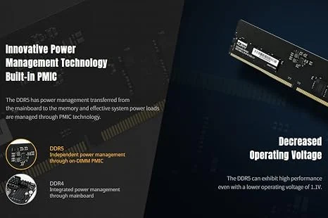 KLEVV DDR5 16GB 1x16GB 5600MHz CL46 Unbuffered UDIMM Desktop RAM Memory SK Hynix A-Die - KD5AGUA80-56G460A