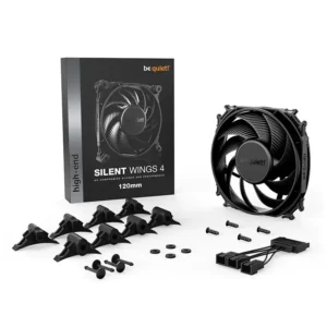 Be Quiet! Silent Wings 4 120mm Fluid-Dynamic Bearing High Performance PC Case and Radiator Fan - BL092