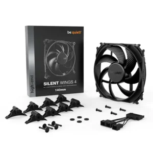 Be Quiet! Silent Wings 4 140mm PWM High-Performance Fluid-Dynamic Bearing PC Case & Radiator Fan - BL095