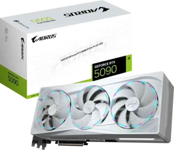 670 GIGABYTE AORUS GeForce RTX 5090 STEALTH ICE 32GB GDDR7 Graphics Card - GV-N5090AORUSST-ICE-32GD