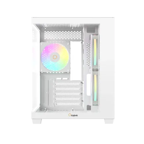 6bdb8a26f1a9372ed4bf4b97bcf999ce_500x OCYPUS GAMMA C54 Panoramic MATX Mini-Tower PC Case Tempered Glass 3x ARGB Fans White - GAMMA-C54-WHD300XX-GL