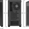 Be Quiet Pure Base 500DX Mid Tower ATX PC Gaming Case High Airflow Tempered Glass Side Panel Black - BGW37