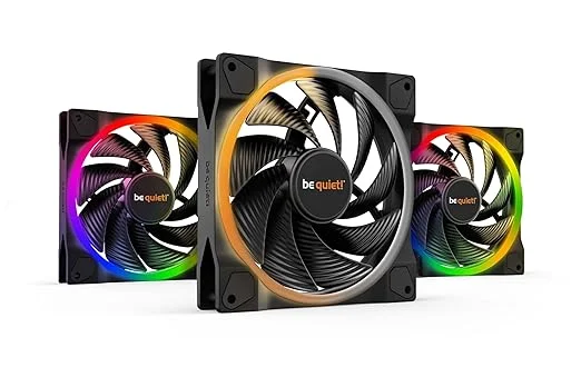 713+41IuxsL._SX522_ Be Quiet! Light Wings 140mm PWM High-Speed ARGB High Air Pressure PC Case Fan Triple Pack with Hub - BL079