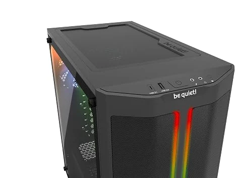 Be Quiet Pure Base 500DX Mid Tower ATX PC Gaming Case High Airflow Tempered Glass Side Panel Black - BGW37