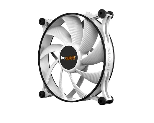 BE QUIET! Shadow Wings 2 White 140mm PWM Case Fan, 900 RPM, Anti-Vibration, Rifle Bearing - BL091