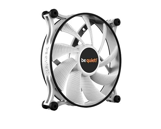 BE QUIET! Shadow Wings 2 White 140mm PWM Case Fan, 900 RPM, Anti-Vibration, Rifle Bearing - BL091