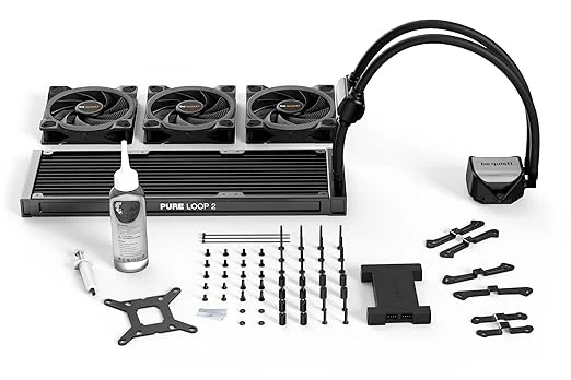 71n0+4C3ARL._SX522_ Be Quiet! Pure Loop 2 FX 360mm ARGB All-in-One Liquid CPU Cooler with Three Light Wings Fans - BW015