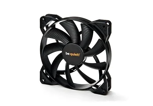 Be Quiet Pure Wings 2 140mm Case Cooling Fan 1000 RPM Rifle Bearing 61.2 CFM 18.8 dB 3-Pin Black - BL047
