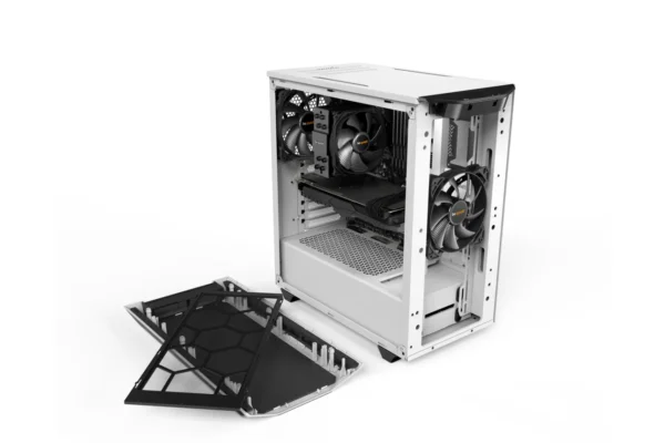 7_Pure_Base_500_Window_White_wht Be Quiet Pure Base 500 Window Mid Tower ATX PC Gaming Chassis with Tempered Glass Panel White - BGW35