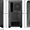 81-ckiN0ATL._AC_SL1500_ Be Quiet Pure Base 500 Window TG Mid Tower ATX PC Gaming Chassis with Tempered Glass Panel Black - BGW34