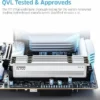 KLEVV Fit V White 16GB 2x8GB DDR5 6000MHz CL30 UDIMM Desktop Gaming Memory AMD EXPO Intel XMP - KD58GU880-60A300F