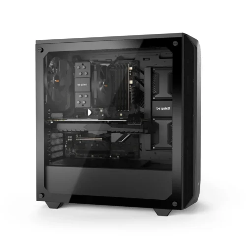 Be Quiet Pure Base 500 Window TG Mid Tower ATX PC Gaming Chassis with Tempered Glass Panel Black - BGW34