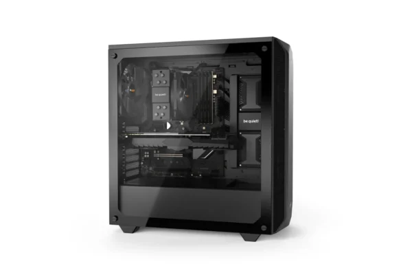 Be Quiet Pure Base 500 Window TG Mid Tower ATX PC Gaming Chassis with Tempered Glass Panel Black - BGW34