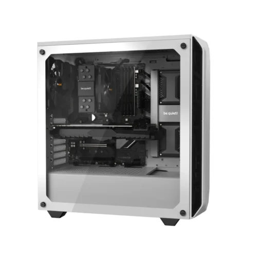 Be Quiet Pure Base 500 Window Mid Tower ATX PC Gaming Chassis with Tempered Glass Panel White - BGW35