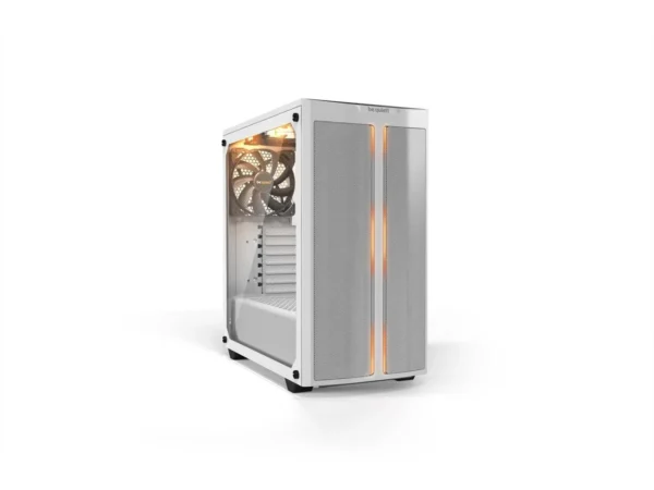 A68VS200420lA4SG BE QUIET! Pure Base 500DX White Mid-Tower Case, High Airflow, ARGB, Tempered Glass, 3x 140mm Fans - BGW38