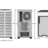 A68VS200420ls6Xd BE QUIET! Pure Base 500DX White Mid-Tower Case, High Airflow, ARGB, Tempered Glass, 3x 140mm Fans - BGW38