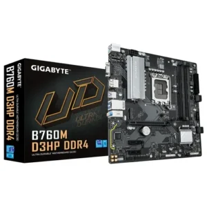 GIGABYTE B760M D3HP Micro ATX Motherboard - Intel B760 LGA 1700, 4x DDR4, PCIe 4.0, Dual M.2 - GA-B760M-D3HP-DDR4