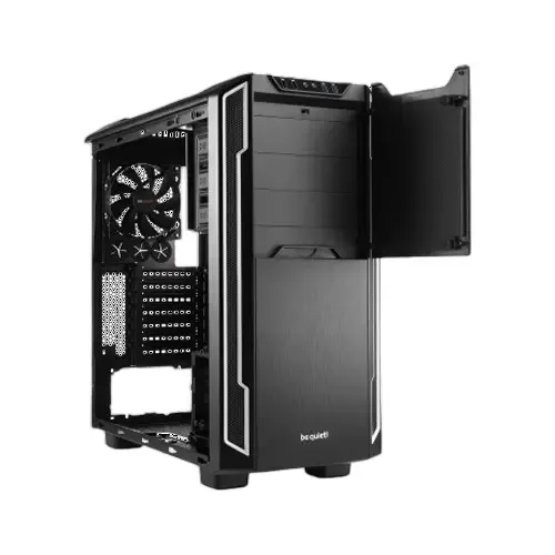 BGW07-2 Be Quiet Silent Base 600 Window Mid Tower ATX PC Gaming Chassis with Double-Glazed Side Window Silver - BGW07
