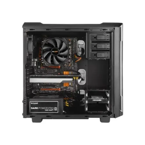 BGW07-3 Be Quiet Silent Base 600 Window Mid Tower ATX PC Gaming Chassis with Double-Glazed Side Window Silver - BGW07