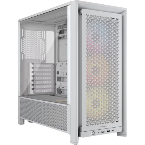 CORSAIR FRAME 4000D RS ARGB Modular Mid-Tower ATX PC Case - White - CC-9011297-WW