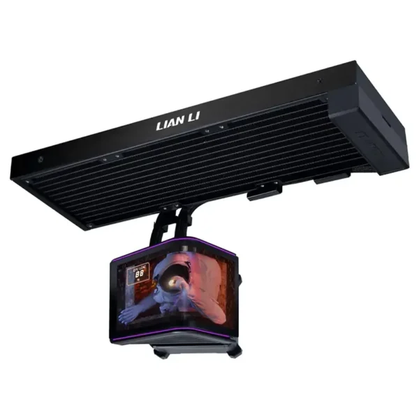 CPU-Cooling-Lian-Li-HydroShift-II-OLED-Curved-360Fanless-AIO-CPU-Cooler-Black-GHS2OLDC36NB-5 LIAN LI - HydroShift II OLED Curved 360 Fanless AIO Liquid Cooler - G89.GHS2OLDC36NB.00