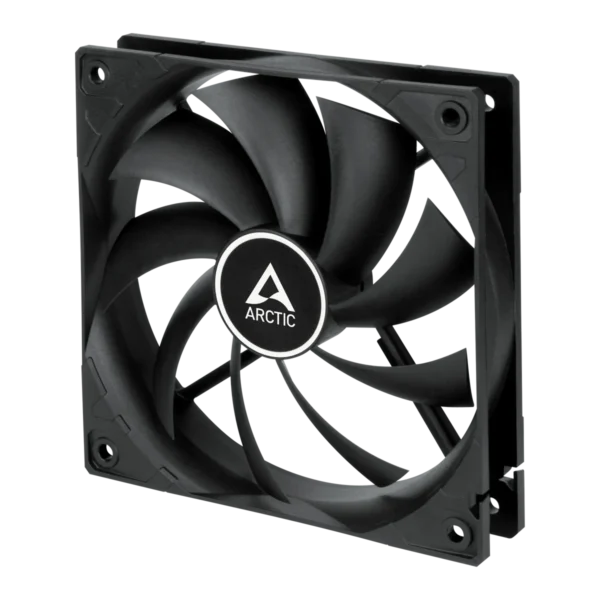 F12_PWM_black_G00 ARCTIC F12 PWM Black 120mm Case Fan 5-Pack with Fluid Dynamic Bearing and 230-1350 RPM - ACFAN00145A
