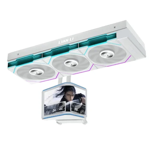 LIAN LI - HydroShift II OLED Curved 360 Fanless AIO Liquid Cooler White - G89.GHS2OLDC36NW.00