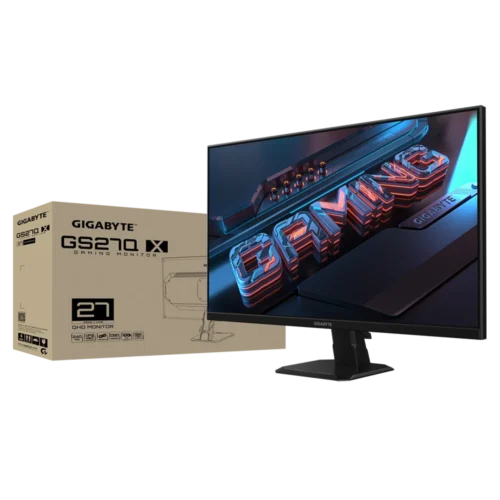 GIGABYTE GS27Q X 27-inch 1440p QHD 240Hz 250Hz OC 1ms SS IPS Adaptive-Sync Gaming Monitor GP-GS27Q-X-EK