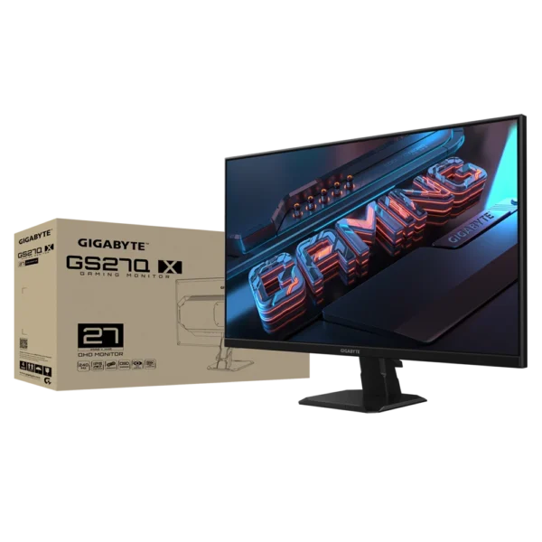 GIGABYTE GS27Q X 27-inch 1440p QHD 240Hz 250Hz OC 1ms SS IPS Adaptive-Sync Gaming Monitor GP-GS27Q-X-EK