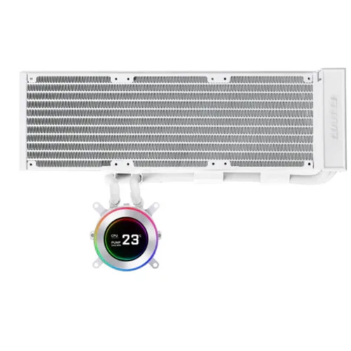 Lian Li - HydroShift II LCD-C 360 Fanless AiO Liquid Cooler - White - G89.GHS2LCD36W.00