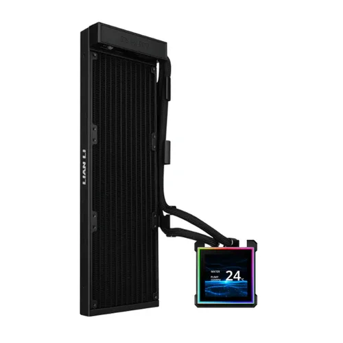 LIAN LI HYDROSHIFT II LCD-S 360 Fanless Liquid CPU Cooler 3.4" IPS Display - G89.GHS2LCDS36NB.00