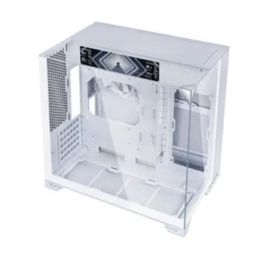 LIAN LI O11 Vision-M Digital White - 9.2" IPS LCD, Dual-Chamber M-ATX Case - G99.O11VMDW.00