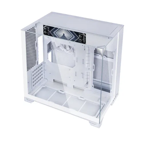 LIAN LI O11 Vision-M Digital White - 9.2" IPS LCD, Dual-Chamber M-ATX Case - G99.O11VMDW.00