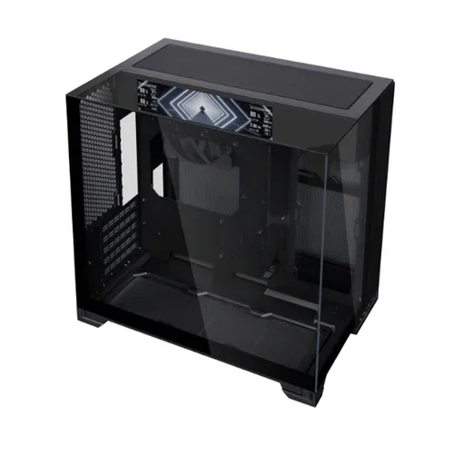 LIAN LI O11 Vision-M Digital Black - 9.2" IPS LCD, Dual-Chamber M-ATX Case - G99.O11VMDX.00