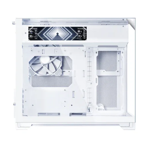 LIAN LI O11 Vision-M Digital White - 9.2" IPS LCD, Dual-Chamber M-ATX Case - G99.O11VMDW.00