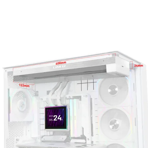 Layer31_0d598018-8ee2-4757-ab22-484c48eb7b6e_500x Lian Li HydroShift II LCD-S 360 Non-Fan AIO Liquid Cooler - 3.4" IPS - White - G89.GHS2LCDS36NW.00